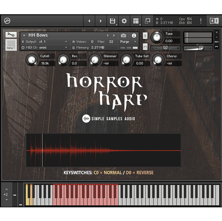 horror harp