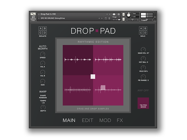 drop pad – rhythmic edition