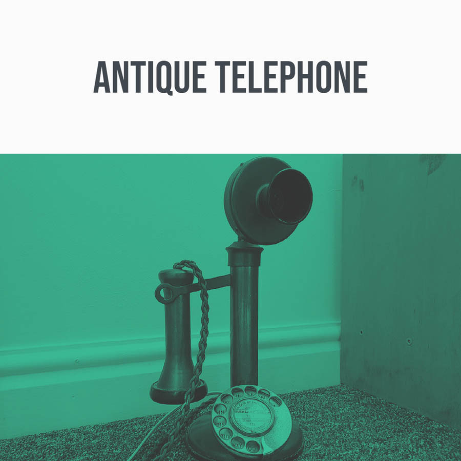 antique telephone