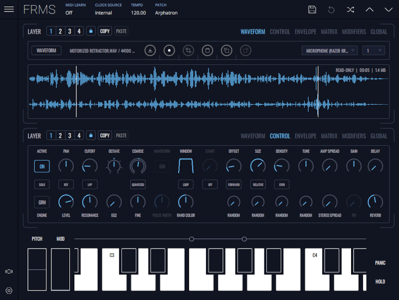 frms granular synthesizer