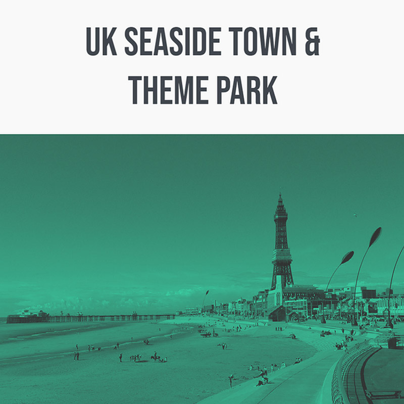 uk seaside town & theme park