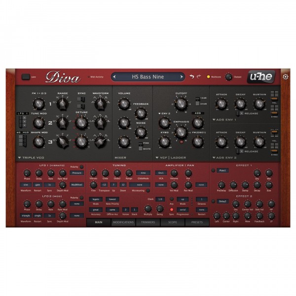 diva virtual analog synthesizer