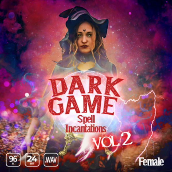 dark game spell incantation voices female vol. 2