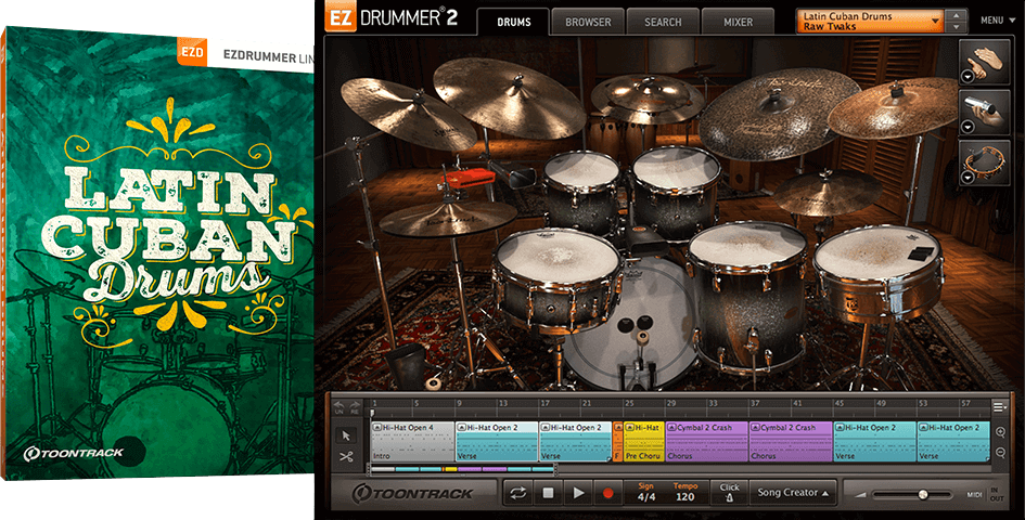 ezx: latin cuban drums