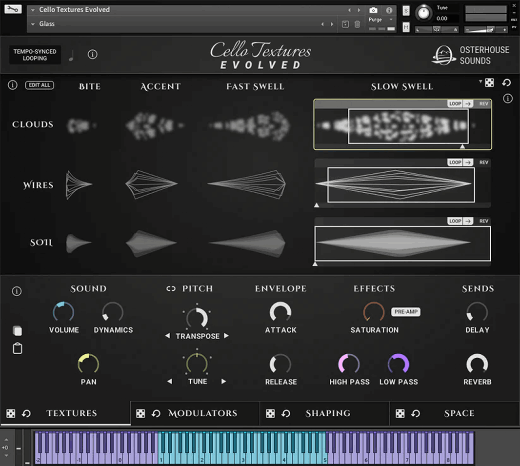 cello textures evolved