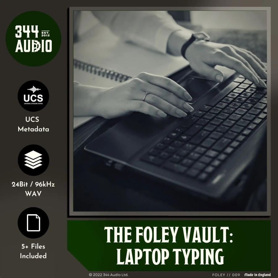 the foley vault: laptop typing