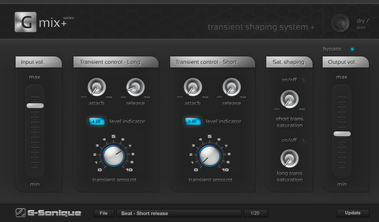 transient shaping system+
