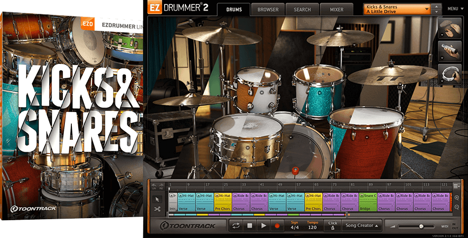ezx: kicks and snares