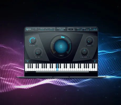 Auto-Tune_Hybrid_interface_on_a_Macbook_on_a_pink__purple__and_blue__dot_wave_background