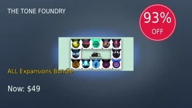 【1/4まで】The Tone Foundry ALL Expansions Bundleが93%OFF!過去最安値圏