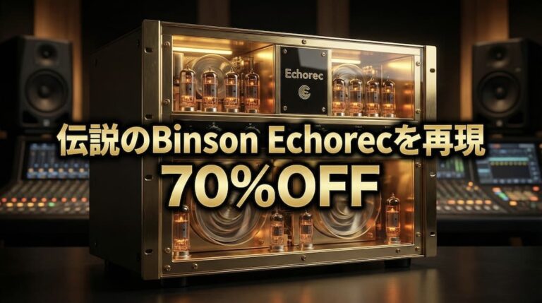 【70%OFF】Pulsar Audio「Echorec」がセール中！Pink Floydも愛用した伝説のエコーユニットを忠実に再現