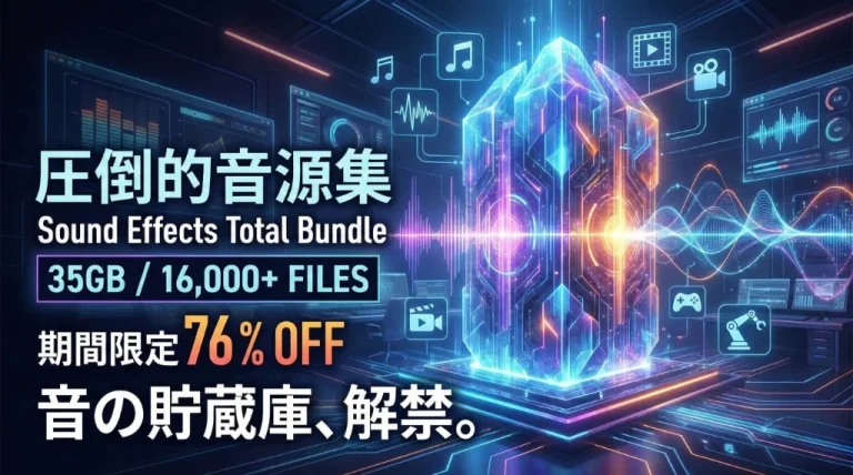 【76%OFF】Lucid Samples Sound Effects Total Bundle – 35GBのSFX全部入り