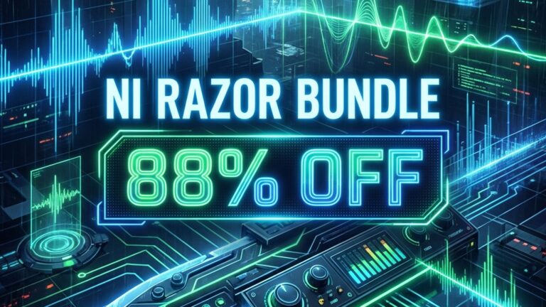 【88%OFF】加算合成の鋭さを極める564プリセット『Ultimate NI Razor Bundle』が$9.9の激安セール中！