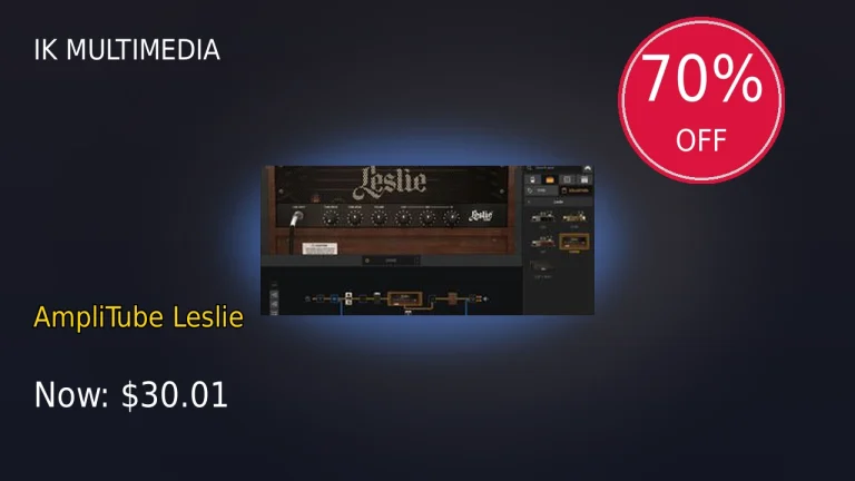 【2/2まで】IK Multimedia AmpliTube Leslieが70%OFF！大幅割引