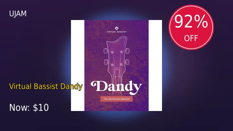 【2/15まで】UJAM Virtual Bassist Dandyが92%OFF！過去最安値圏