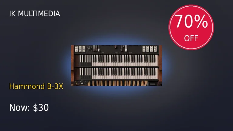 【2/25まで】IK Multimedia Hammond B-3Xが70%OFF！過去最安値圏
