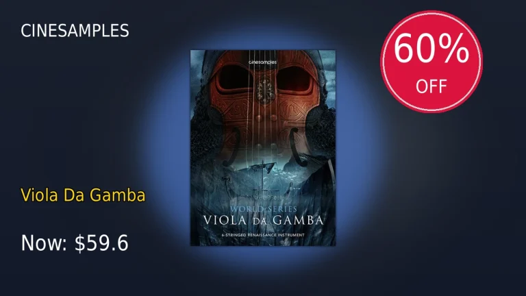 【2/16まで】Cinesamples Viola Da Gambaが60%OFF！ビッグセール