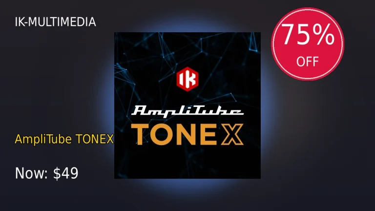 【3/2まで75%OFF】”AIが真空管の魂を写し取る。究極のトーン・モデリング・エコシステム。”：AmpliTube TONEXがセール中！