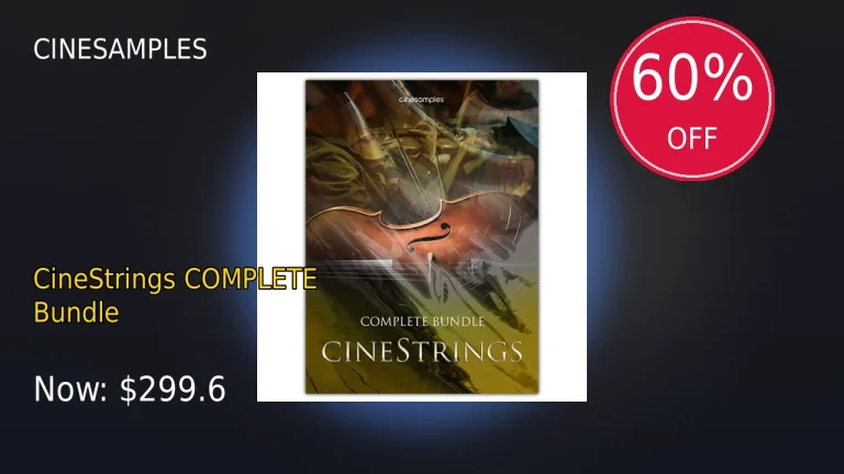 【2/16まで】Cinesamples CineStrings COMPLETE Bundleが60%OFF！ビッグセール