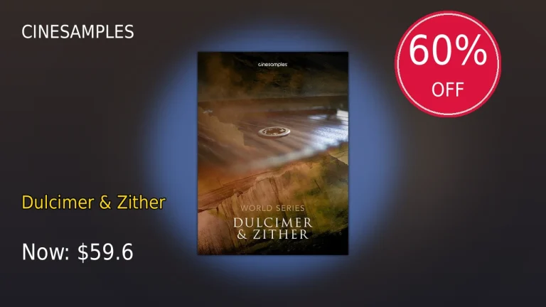 【2/16まで】Cinesamples Dulcimer & Zitherが60%OFF！特大セール