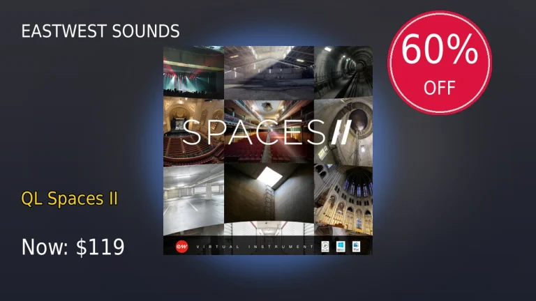 【2/15まで】EastWest Sounds QL Spaces IIが60%OFF！ビッグセール