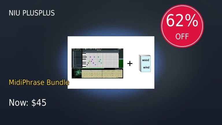 【3/4まで】Niu plusplus MidiPhrase Bundleが62%OFF！最安値クラス