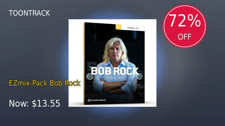 【3/31まで】Toontrack EZmix-Pack Bob Rockが72%OFF！ビッグセール