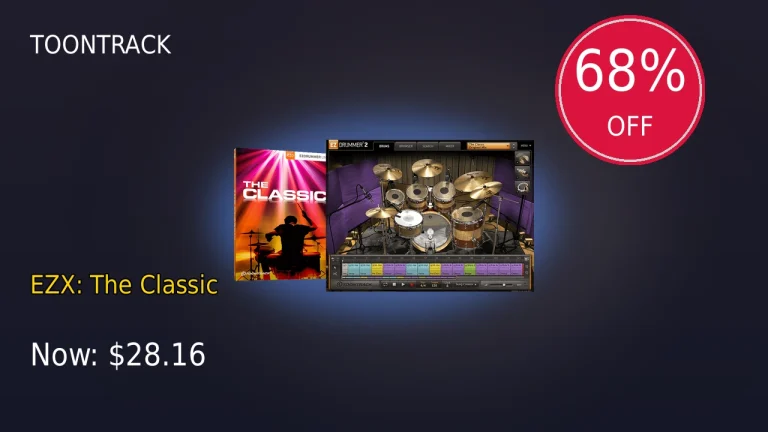 【3/31まで】Toontrack EZX: The Classicが68%OFF！大幅割引
