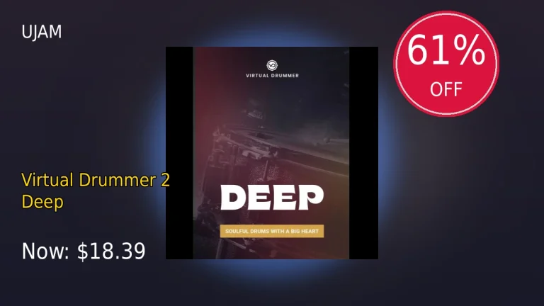 【5/3まで】UJAM Virtual Drummer 2 Deepが61%OFF！ビッグセール