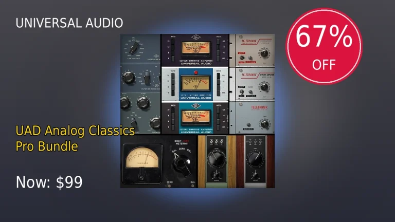 【3/31まで】Universal Audio UAD Analog Classics Pro Bundleが67%OFF！特大セール
