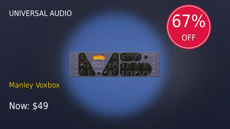 【3/31まで】Universal Audio Manley Voxboxが67%OFF！ビッグセール
