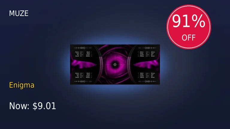 【1/1まで】Muze Enigmaが91%OFF！最安値クラス