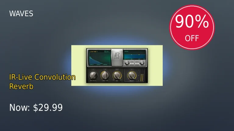 Waves IR-Live Convolution Reverbが90%OFF！最安値クラス