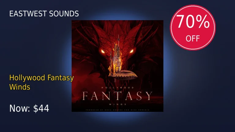【4/30まで】EastWest Sounds Hollywood Fantasy Windsが70%OFF！底値圏