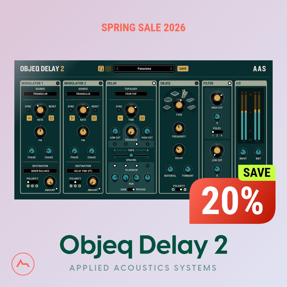Objeq Delay 2 – Advanced Resonator Delay Plugin